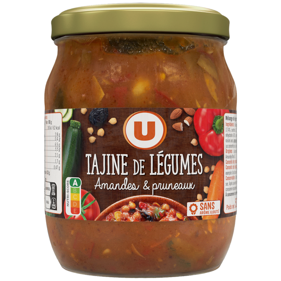 U Tajine de légumes amandes et pruneaux 520g