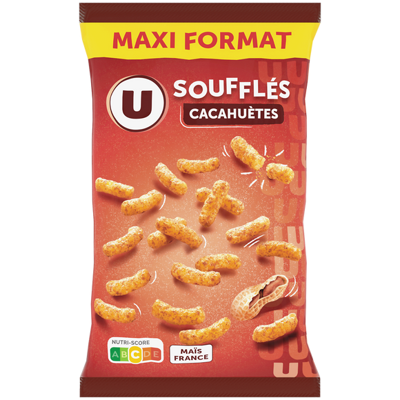 U Soufflés à base de maïs à la cacahuète 200G