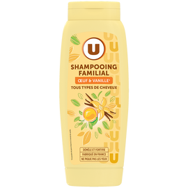 U Shampooing Tous types cheveux, oeuf & vanille  - 500ml