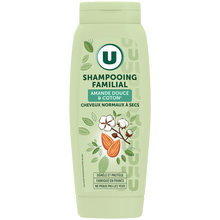 U Shampooing Cheveux normaux à secs, amande douce & coton - 500ml