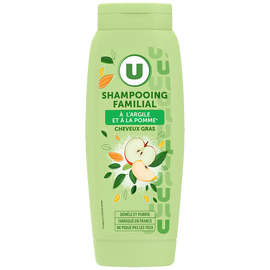 U Shampooing Cheveux gras, pomme & argile  - 500ml