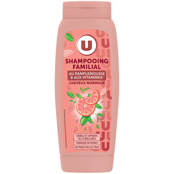 U Shampooing Cheveux normaux, pamplemousse & vitamine  - 500ml
