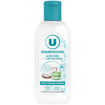 U Shampooing tous types de cheveux lait coco & aloe vera - 100ml