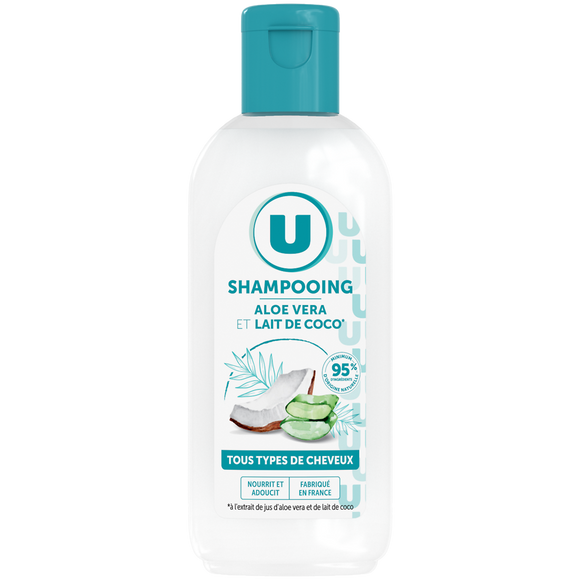 U Shampooing tous types de cheveux lait coco & aloe vera - 100ml