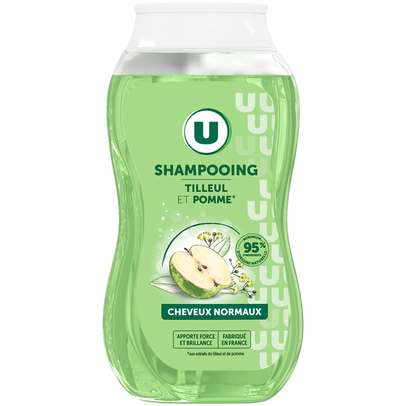 U Shampooing Cheveux normaux, pomme & tilleul - 250ml