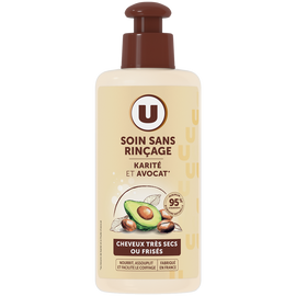 U Soin capillaire sans rinçage Cheveux très secs à frisés, karité & avocat - 300ml