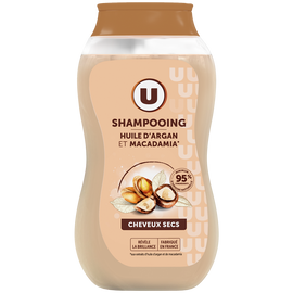 U Shampooing Cheveux secs,  huile d'argan & macadamia - 250ml