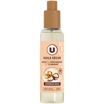 U Huile capillaire sèche Cheveux secs, argan & macadamia - 150ml