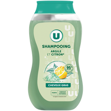 U Shampooing Cheveux gras, argile & citron - 250ml