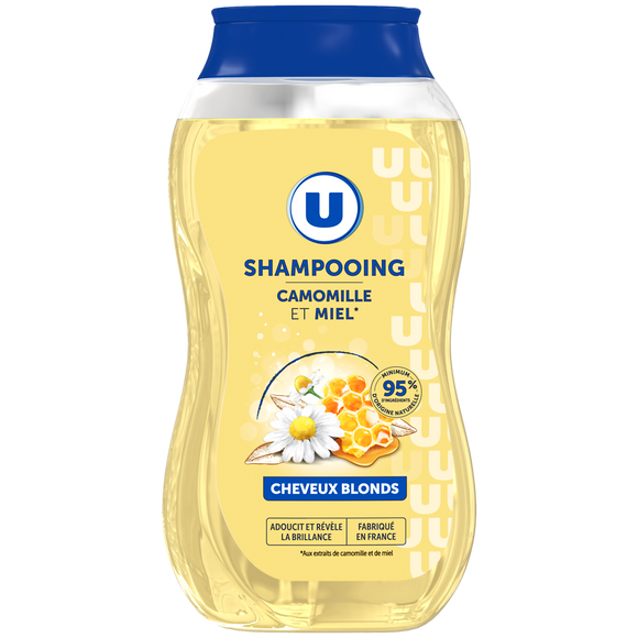 U Shampooing Cheveux blonds, camomille & miel - 250ml