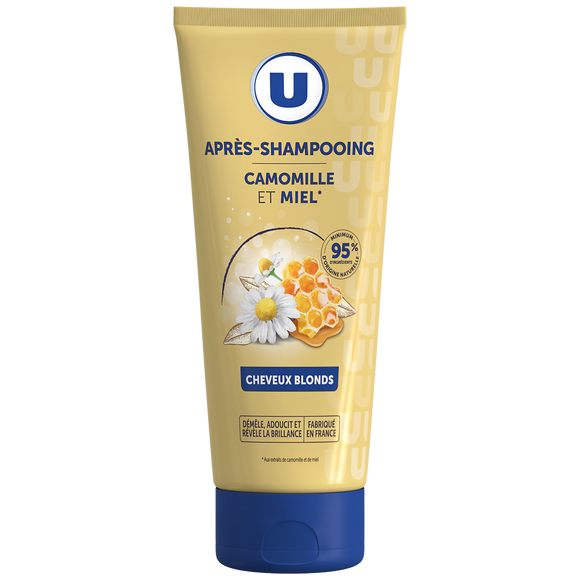U Après-shampooing Cheveux blonds, camomille & miel - 200ml