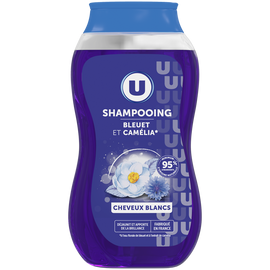 U Shampooing Cheveux blancs, bleuet & camélia - 250ml