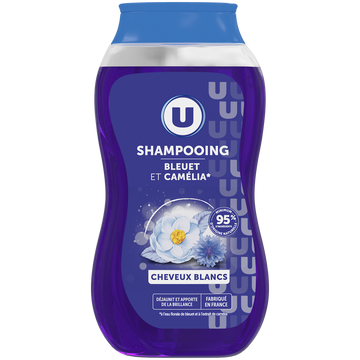 U Shampooing Cheveux blancs, bleuet & camélia - 250ml