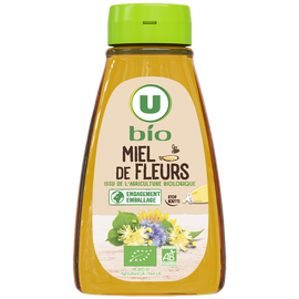 U BIO Miel de fleurs liquide bio - Squeezer doseur 250g