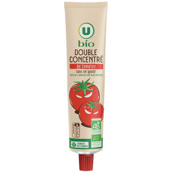U BIO Double concentré de tomates 140g