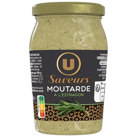 U SAVEURS Moutarde à l'estragon 210g