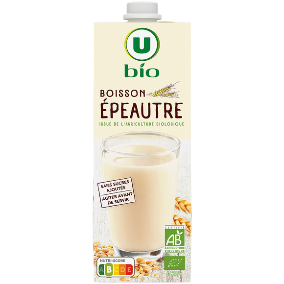 U BIO Boisson épeautre sans sucres ajoutés brique 1 litre