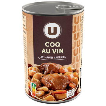 U Coq au vin boîte 1/2 400g
