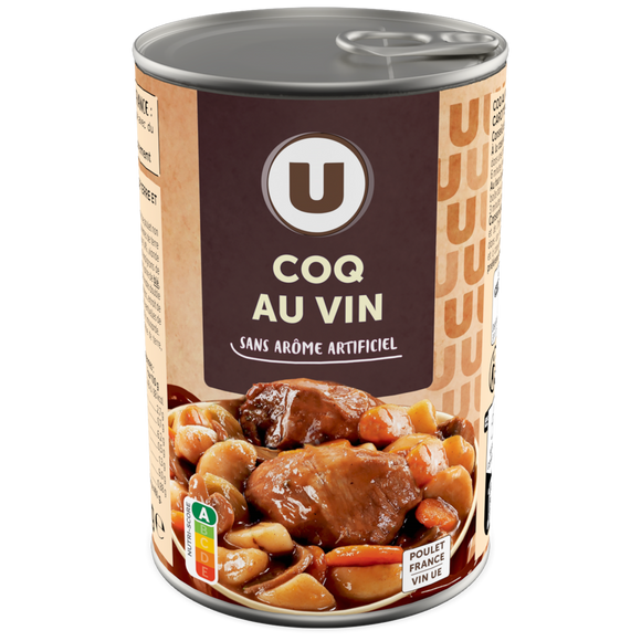 U Coq au vin boîte 1/2 400g