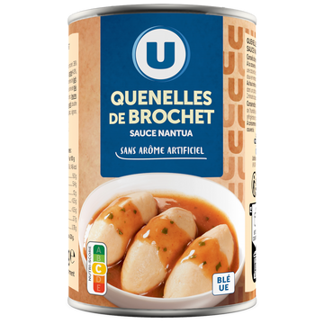 U Quenelles de brochet sauce nantua aromatisée Boîte 1/2 de 400g