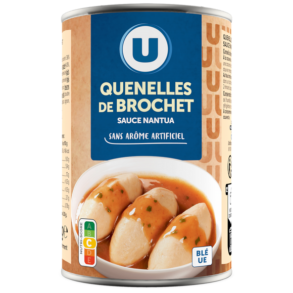 U Quenelles de brochet sauce nantua aromatisée Boîte 1/2 de 400g