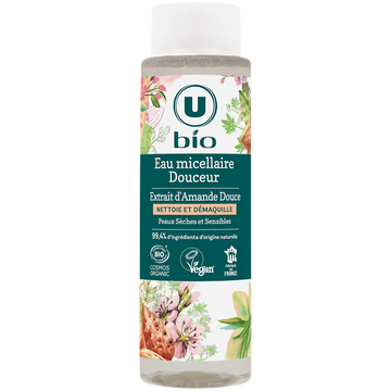 U BIO Eau micellaire douceur amande douce, 400ml