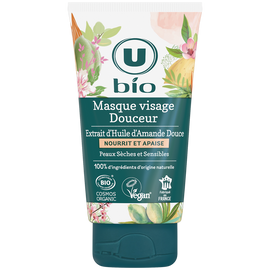 U BIO Masque visage douceur amande douce, 50ml