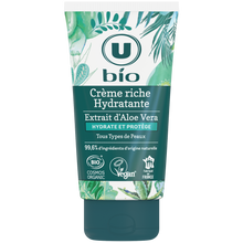 U BIO Crème visage riche hydratante alor vera, 50ml