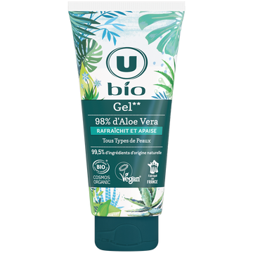 U BIO Gel douche aloe vera, 200ml