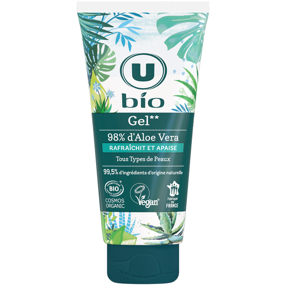 U BIO Gel douche aloe vera, 200ml