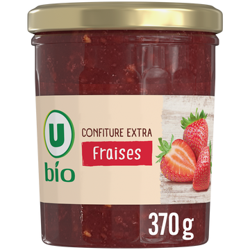 U BIO Confiture de fraises U BIO pot 370g
