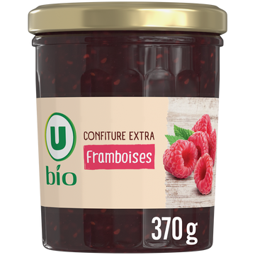 U BIO Confiture de framboise BIO pot 370g