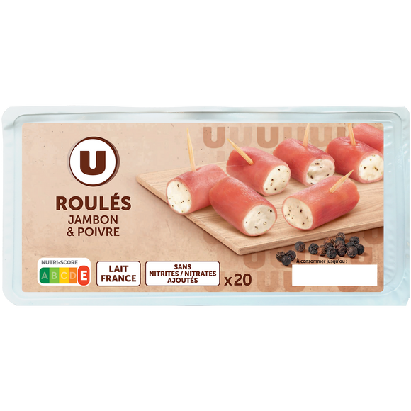 U Bouchées jambon Poivre U 100g