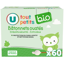 U TOUT PETITS BIO Bâtonnets ouatés bébé U BIO TOUT PETITS X60