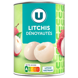 U Litchis dénoyautés 3/4 565g