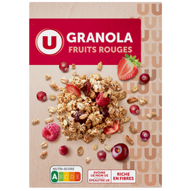 U Céréales Granola fruits rouges  350g