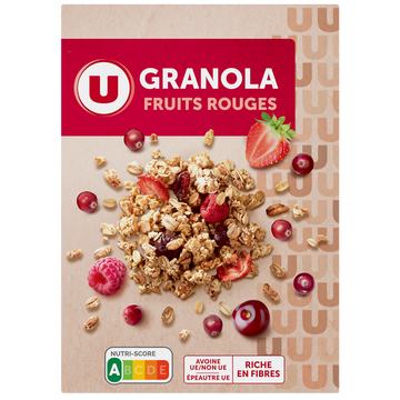 U Céréales Granola fruits rouges  350g