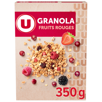 U Céréales Granola fruits rouges 350g
