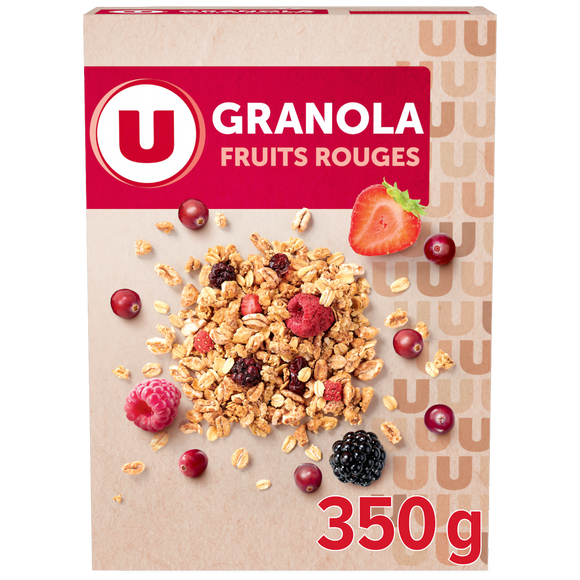 U Céréales Granola fruits rouges 350g