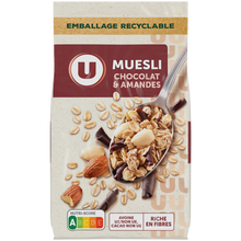 U Céréales Muesli chocolat & amandes, 400g