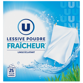 U Lessive poudre parfum fraîcheur 25 lavages (1,250kg)