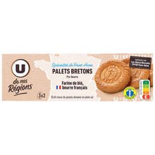 U DE NOS REGIONS Palets breton de Pont Aven paquet 100g