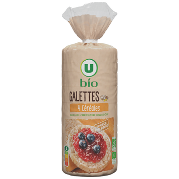 U BIO Galettes 4 céréales 130g