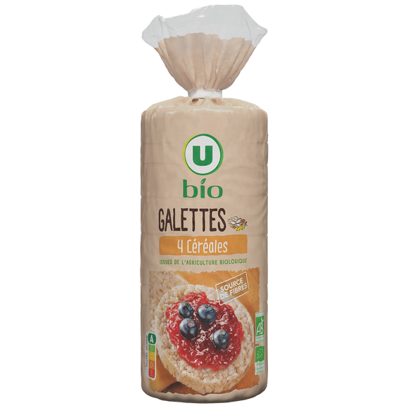 U BIO Galettes 4 céréales  130g