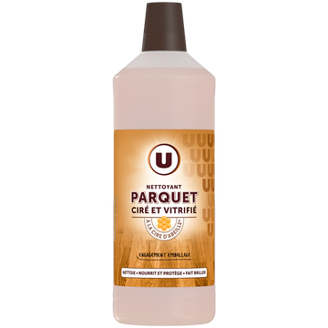 U Nettoyant parquets cirés et vitrifiés, flacon 1L