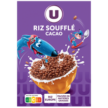 U Céréales riz soufflé chocolat, 375g