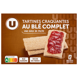 U Tartines craquantes au blé complet 250g