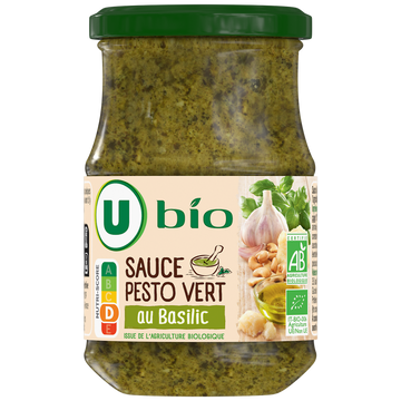 U BIO Sauce pesto vert , 190g