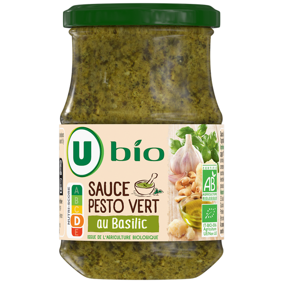 U BIO Sauce pesto vert , 190g