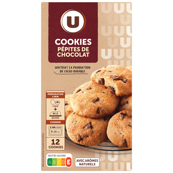 U Préparation pour cookies aux chunks de chocolat, 300g